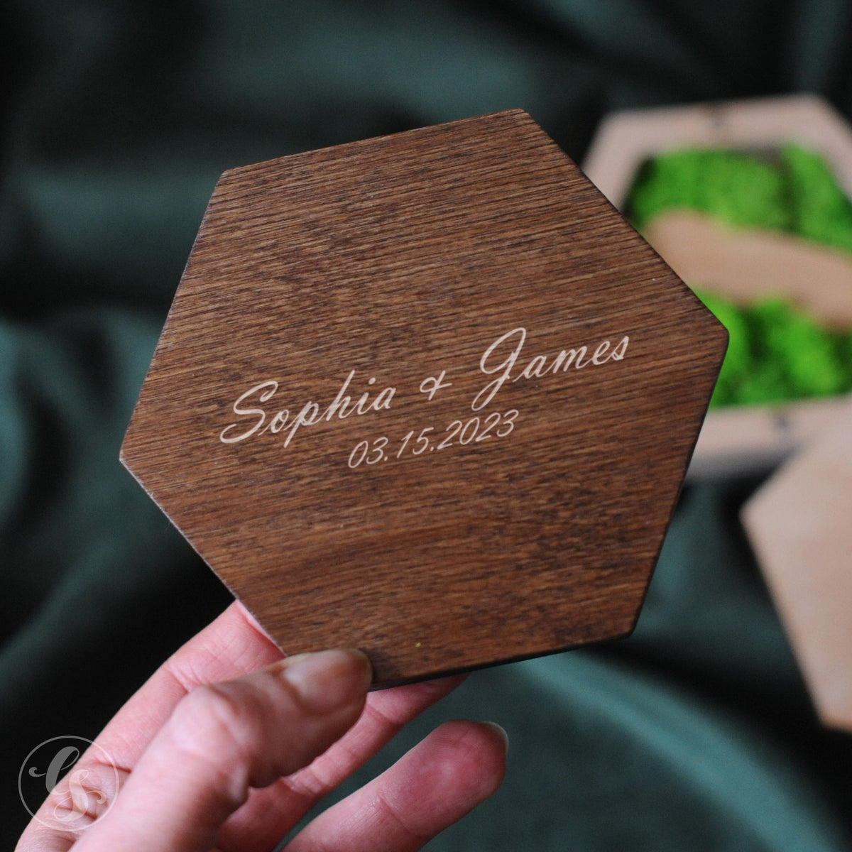 Hexagon Wood USB Box