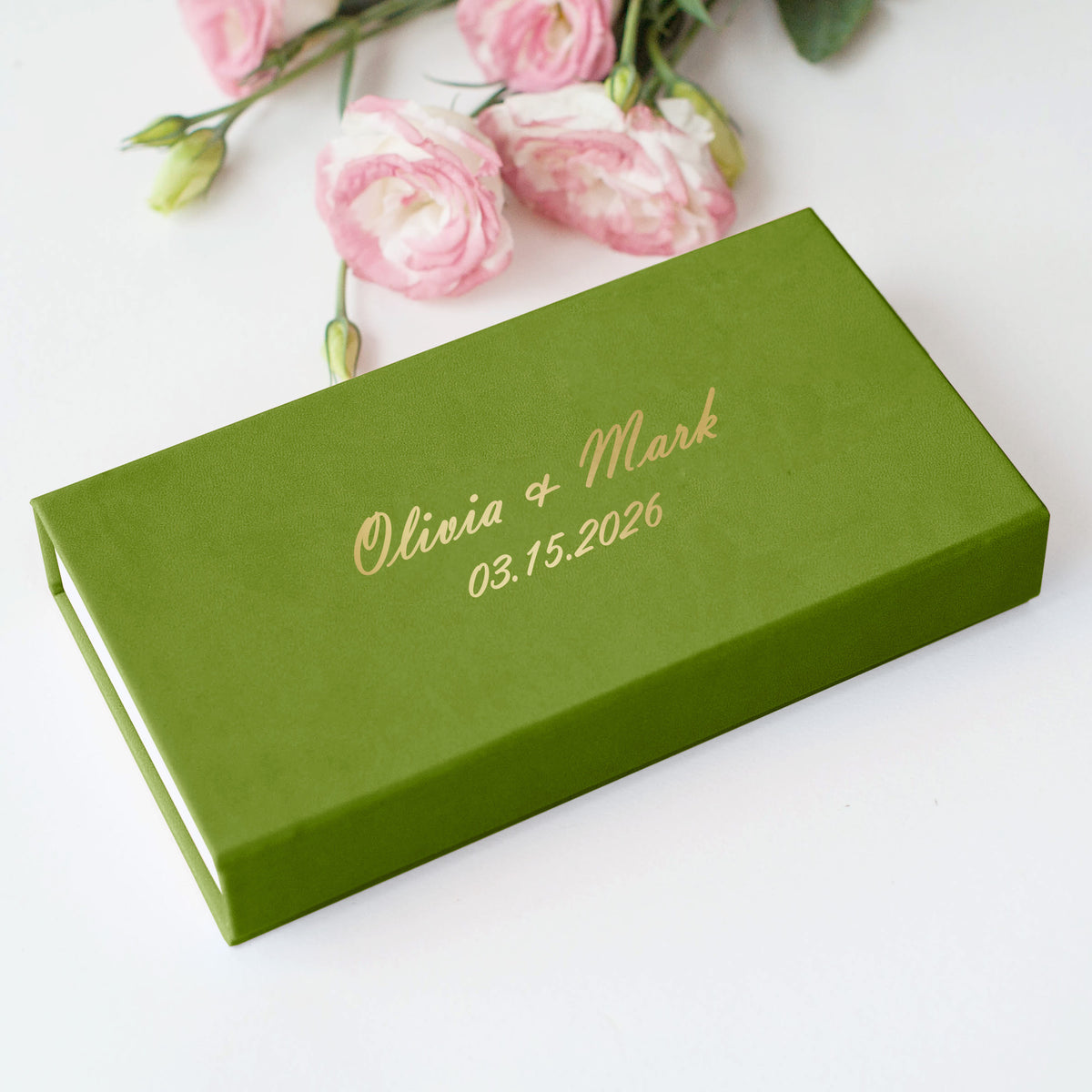 Faux Leather USB Photo Box