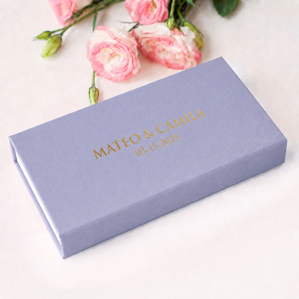 Faux Leather USB Photo Box