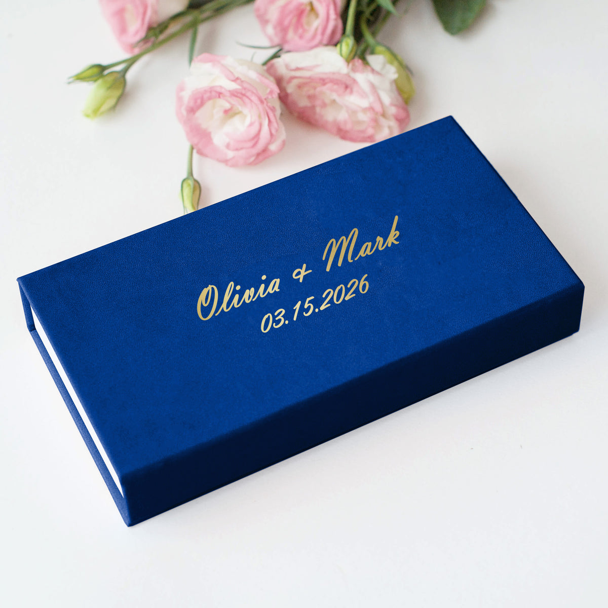 Faux Leather USB Photo Box