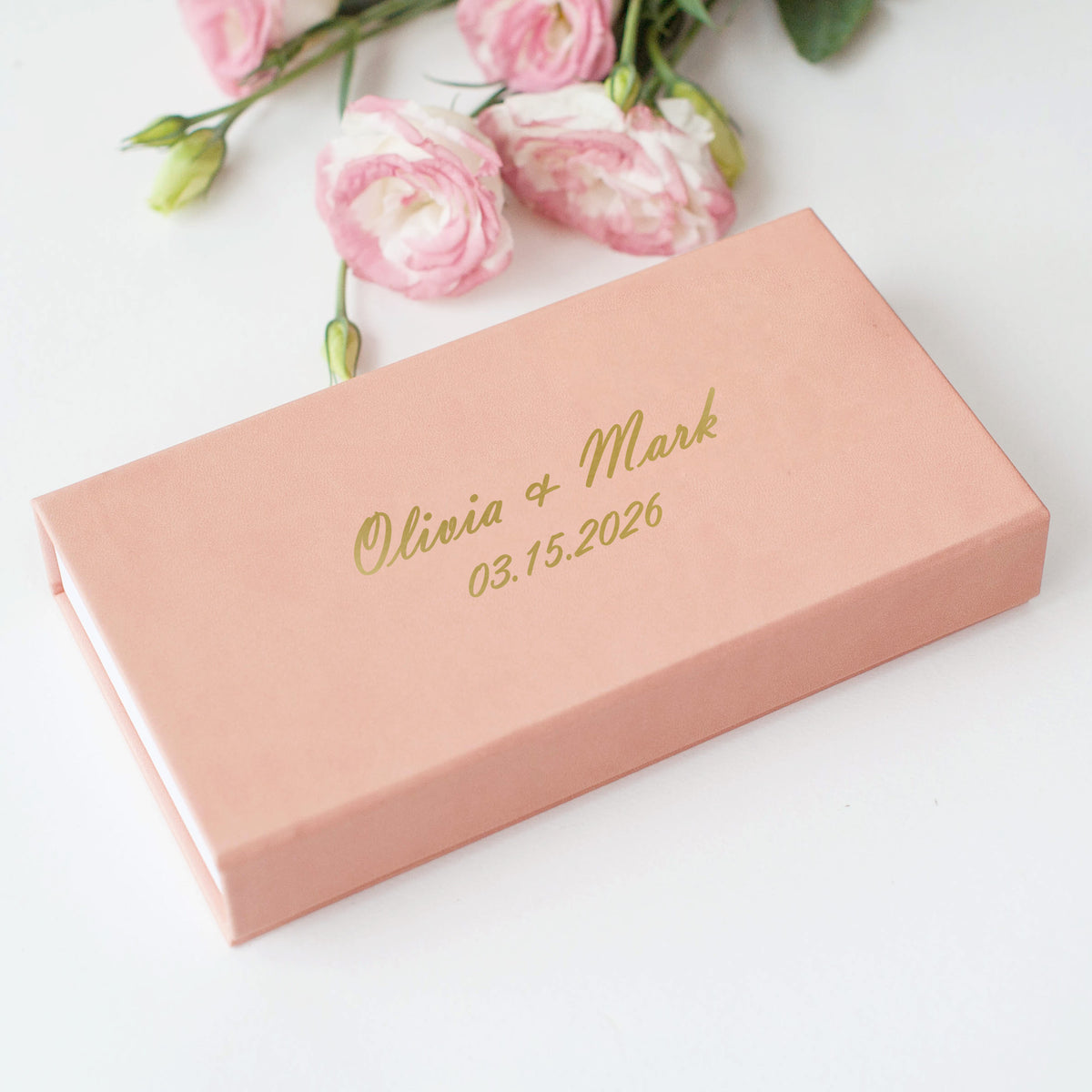 Faux Leather USB Photo Box