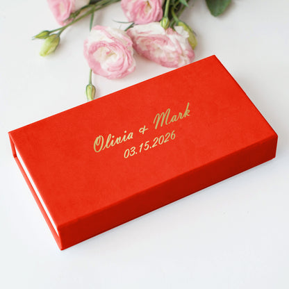 Faux Leather USB Photo Box